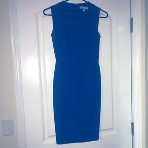Sleeveless blue Banana Republic dress